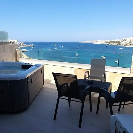 Duplexpenthouse Seafront With Hot Tub By Homely Appartement San Pawl il-Baħar