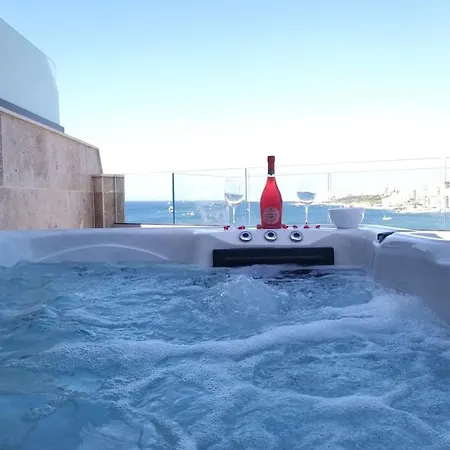 Apartment Duplexpenthouse Seafront With Hot Tub By Homely St. Paul's Bay